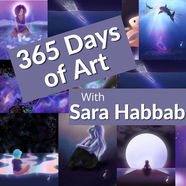 365 Days of Art with Sara Habbab on The Creative Mindset Podcast